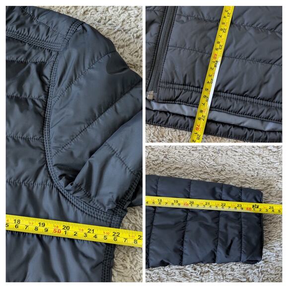 Carhartt Puffer Jacket Women L Black Rain Defender Relaxed Fit Workwear 0J2208-W - Picture 9 of 10